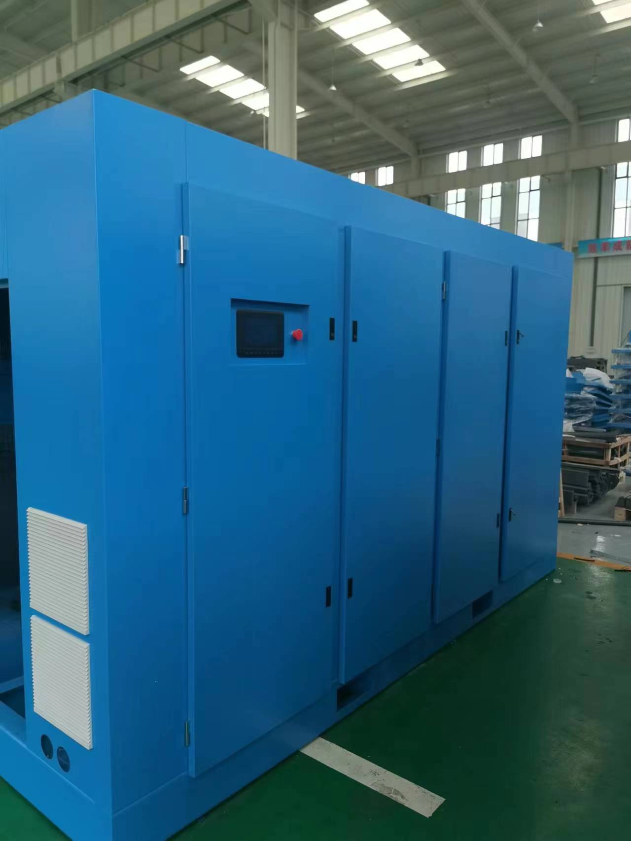 Double stage screw air compressor