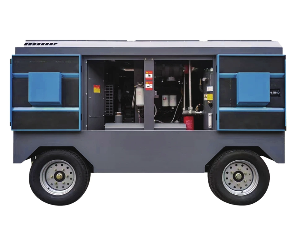 High-Pressure Mobile Diesel Screw Air Compressor